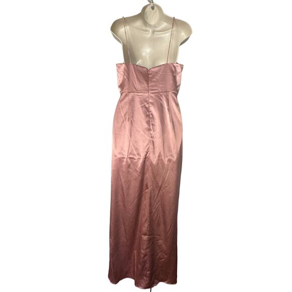 NWT Dessy After Six Faux Wrap Midi Dress in Desert Rose Size 8 - Picture 4 of 12
